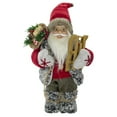 thumbnail image 1 of 12 in. Standing Santa Christmas Figure Carrying Presents & Sled, 1 of 1
