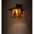 thumbnail image 1 of 12 in. Stillwater Tall Pine Straight Arm Wall Sconce, Mahogany Bronze & New Mica Acrylic, 1 of 1