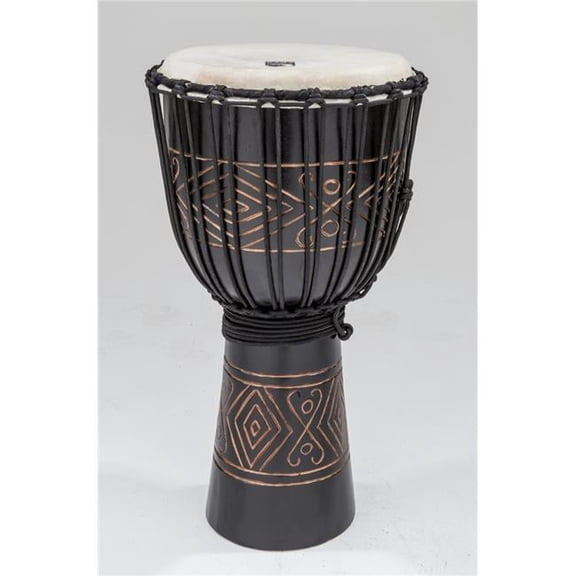 12 in. Street Series Large Djembe, Black Onyx
