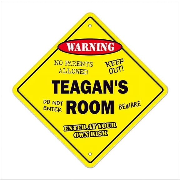 12 in. Teagans Crossing Zone Xing Room Sign
