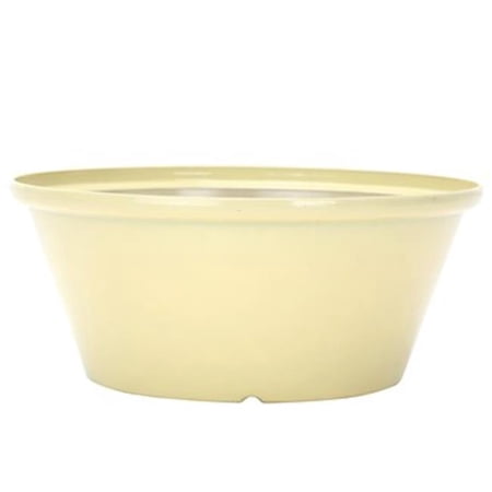 12 in. Tulip Bowl White Planter