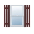 thumbnail image 1 of 12 in. W x 31 in. H Builders Edge, Standard Three Board Spaced, Board-n-Batten Shutters, Includes Matching Installation Spikes, 167 - Bordeaux, 1 of 10