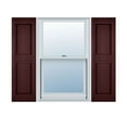 thumbnail image 1 of 12 in. W x 51 in. H Builders Edge, Standard Two Equal Panels, Raised Panel Shutters, Includes Matching Installation Spikes, 167 - Bordeaux, 1 of 14