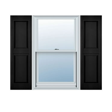 Mid America Raised Panel Vinyl Shutters 12 Inch Width (1 Pair) In Stock Now
