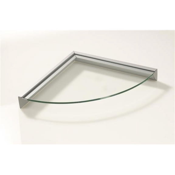 12 in. Wallscapes Essentials Glass Corner Shelf Kit
