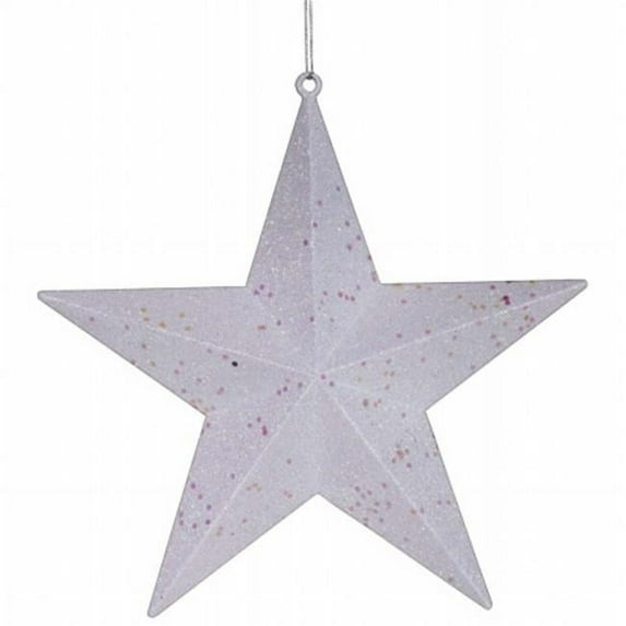 12 in. White Glitter Star