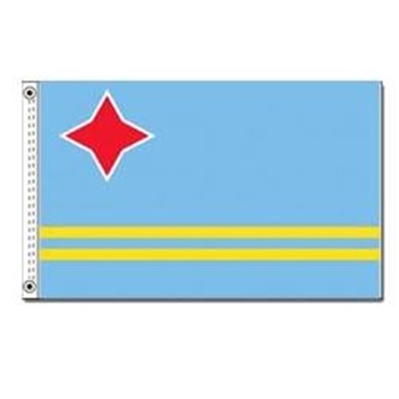 12 in. X 18 in. Nyl-Glo Aruba Flag