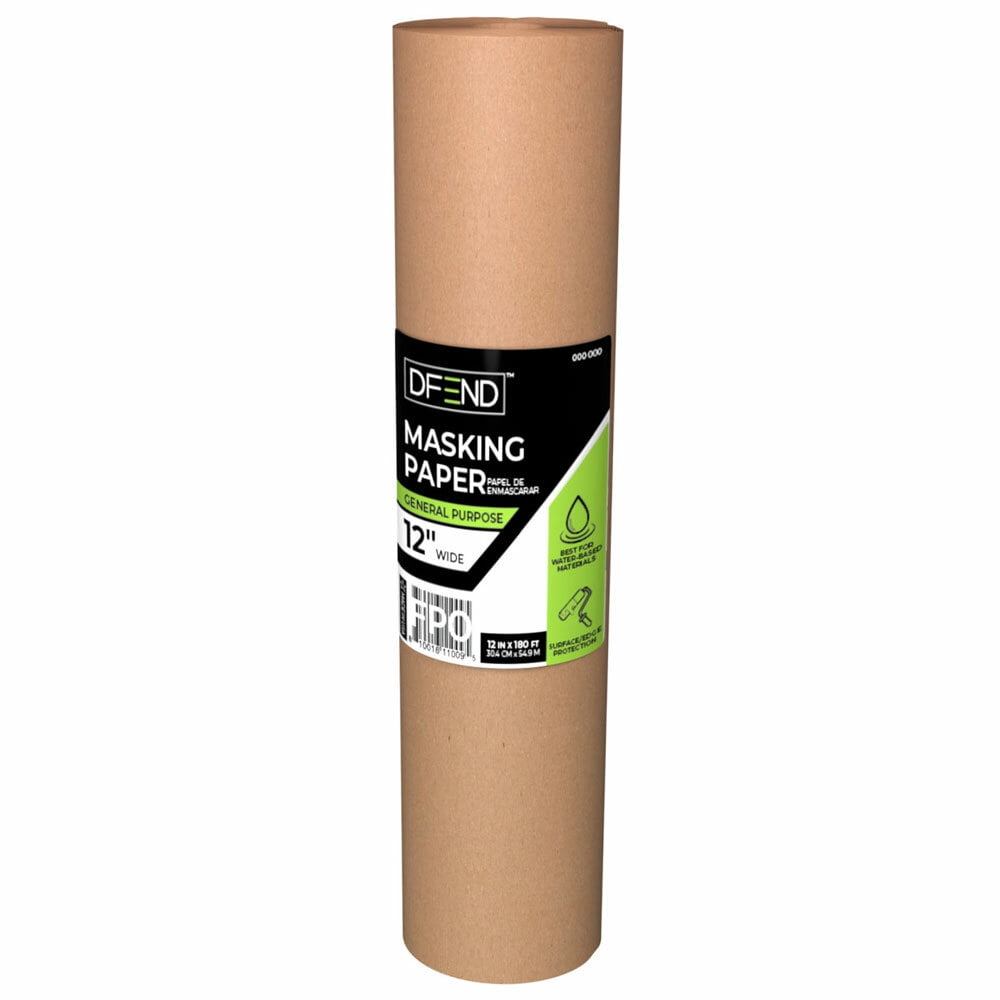 12 in x 180 ft Kraft Masking Roll