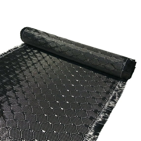 KARBXON-12 in x 25 ft - BEEHIVE Weave - Advanced Carbon Fiber Fabric - Black - 3K - 240g/meter
