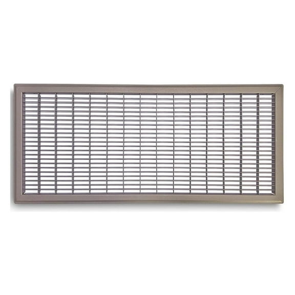 12 in. x 30 in. Heavy Duty Floor Return Air Grille Brown|Browns
