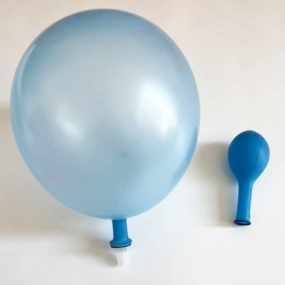 12 inch 10 inch transparent fluorescent balloon color luminous balloon birthday party decoration fluorescent balloon - blue