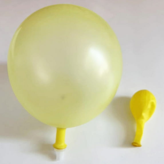 12 inch 10 inch transparent fluorescent balloon color luminous balloon birthday party decoration fluorescent balloon - yellow