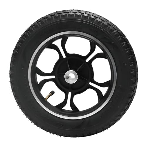 12 inch 12 1/2 x 2 1/4 Wheelchair Tire Wheels Assembly, 62-203 12x2.25/2.50 Solid Tire with Wheel Hub Rim, for Scooter Wheelchair Transport Chair Mobility Back Wheel