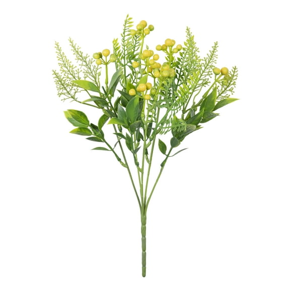 12-inch Artificial Yellow Berry Mixed Summer Pick, for Indoor Use, by Mainstays