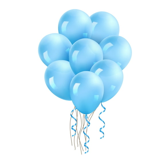 12 inch Balloons 100 pcs - light blue