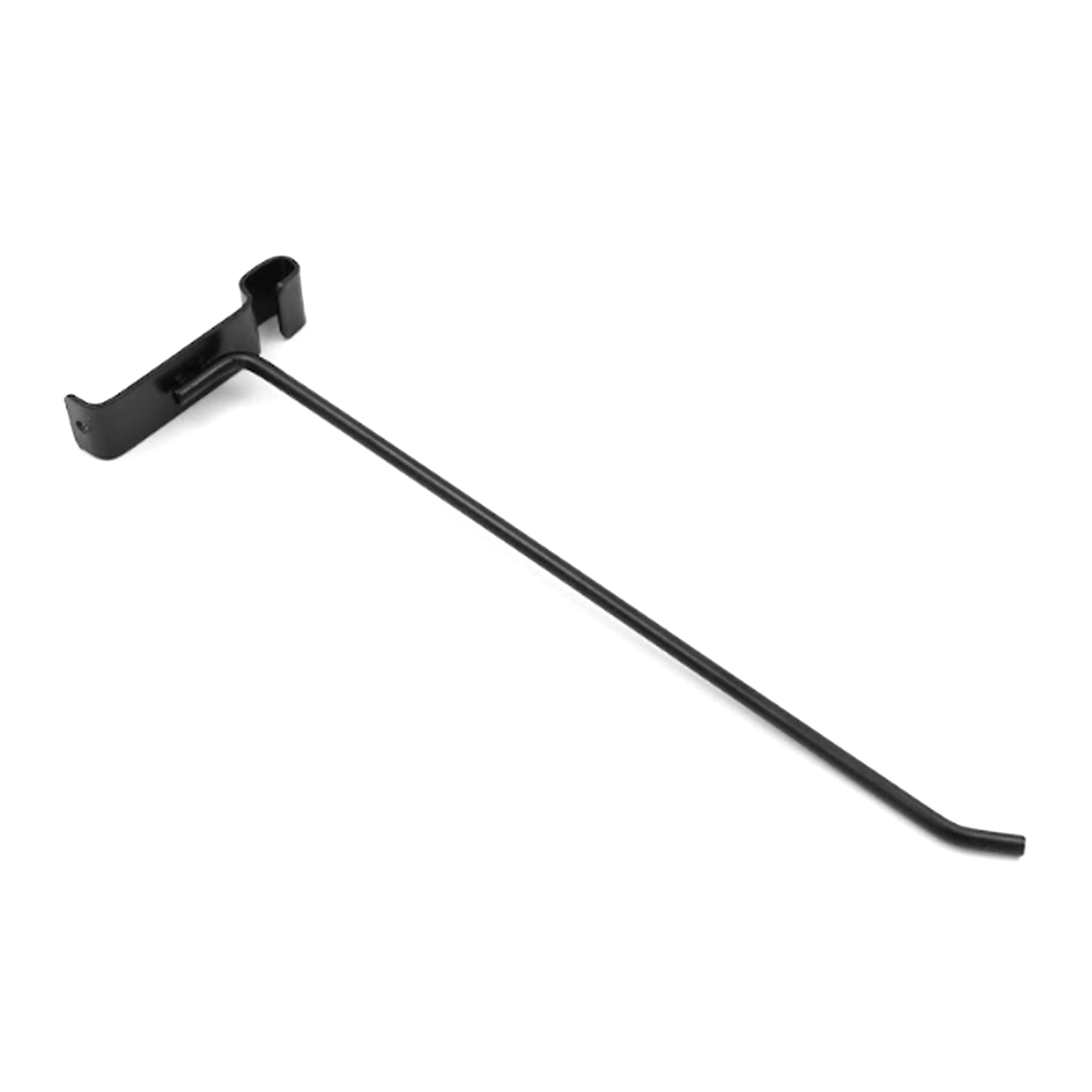Black Glossy Carbon Steel Peg Hook for Wire Grid - Pack of 50