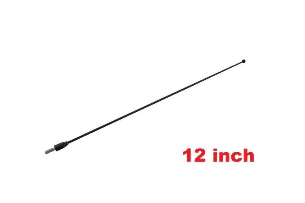 Real Carbon Fiber Short Antenna - 3 Inch White Aluminum With Black Carbon For Saturn Sky & More - View #2