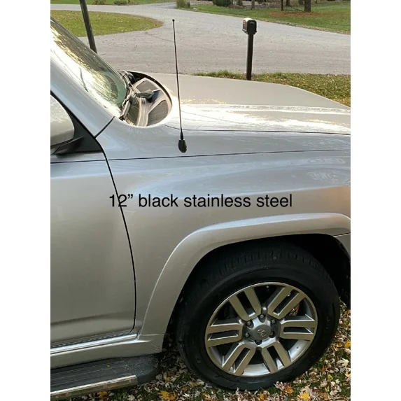 12" inch Black Stainless Antenna Mast Power Rod Radio AM/FM for TOYOTA 4RUNNER 1996-2017