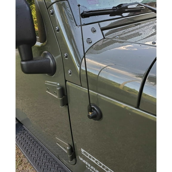 12" inch Black Stainless Antenna Mast for JEEP WRANGLER JK/JL 2007-2023 GLADIATOR 2020-2023 New