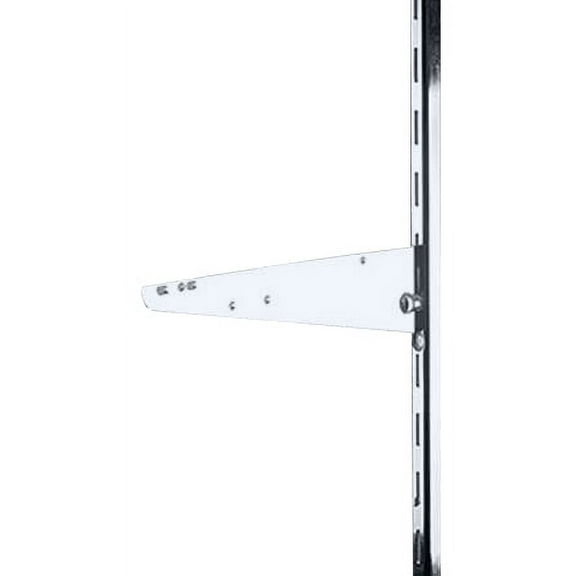 SSWBasics 12 inch Chrome Knife Bracket for Slotted Standard - 1 inch slots 2 inch on center - Pack of 6