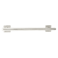 thumbnail image 1 of 12-inch Coronado Designer Straight Bathroom Shower Grab Bar with Decorative Square Flanges, Satin, 1 of 7