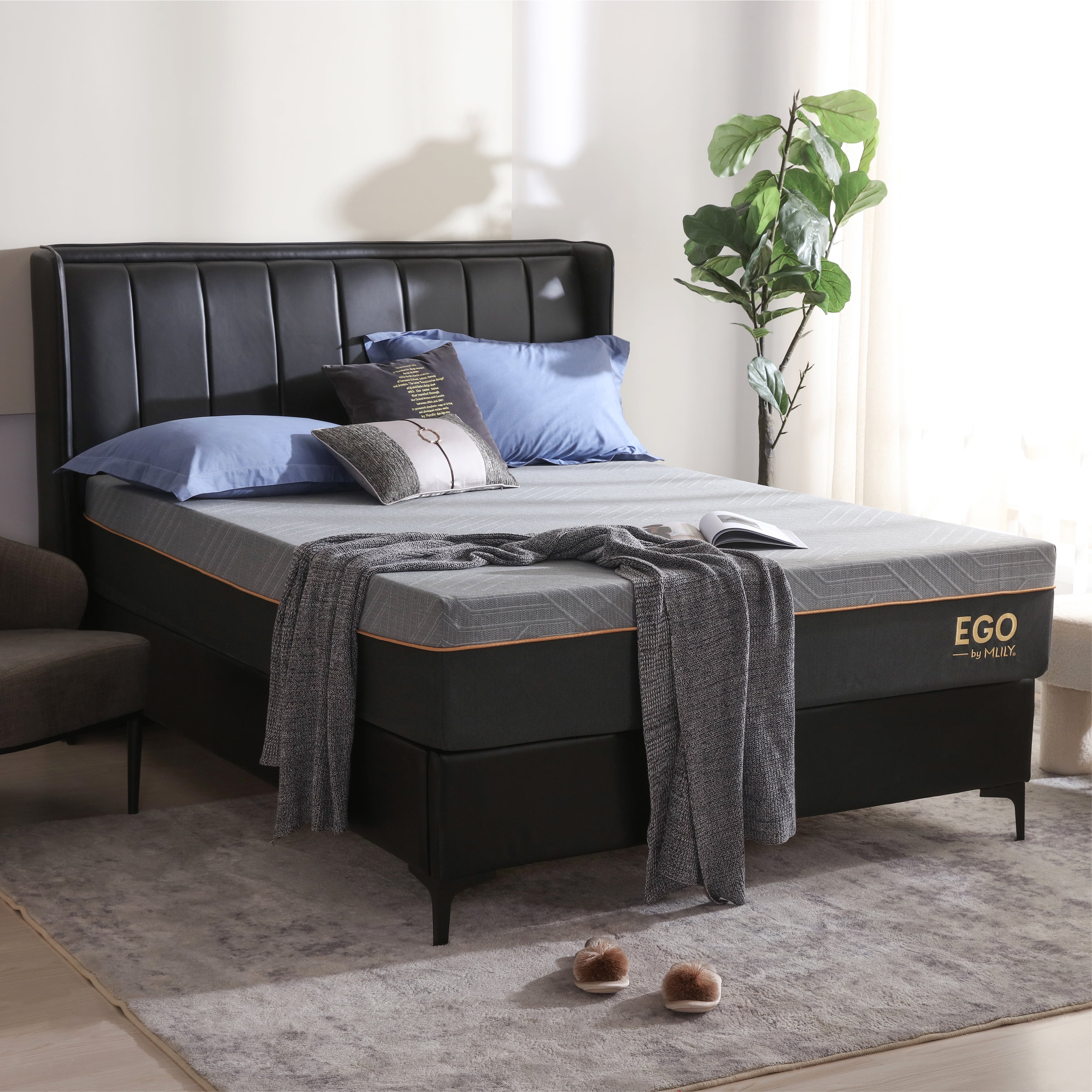 12 inch EGO Copper Gel Memory Foam Mattress In a Box, Twin XL, Medium