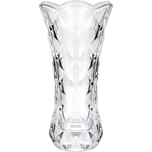 12 inch Flower vase,Large Crystal Glass Vase,Crystal Clear Glass Vases for Flowers,Banquet,Wedding,Birthday,Living Room,Dining Table