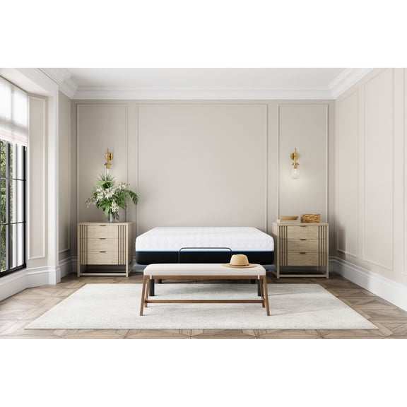 12-inch Foam, White+Gray Color - Cooling and Supportive Feel - Bedroom Use / Comfortable and Peaceful Nights
