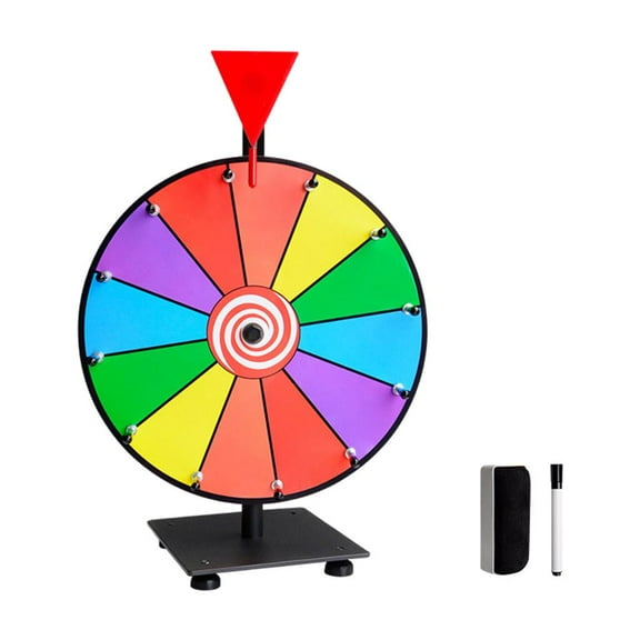 12 inch , Fortune Game, with Markers, Tabletop  for Shows Carnival Annual 12 Color Slots