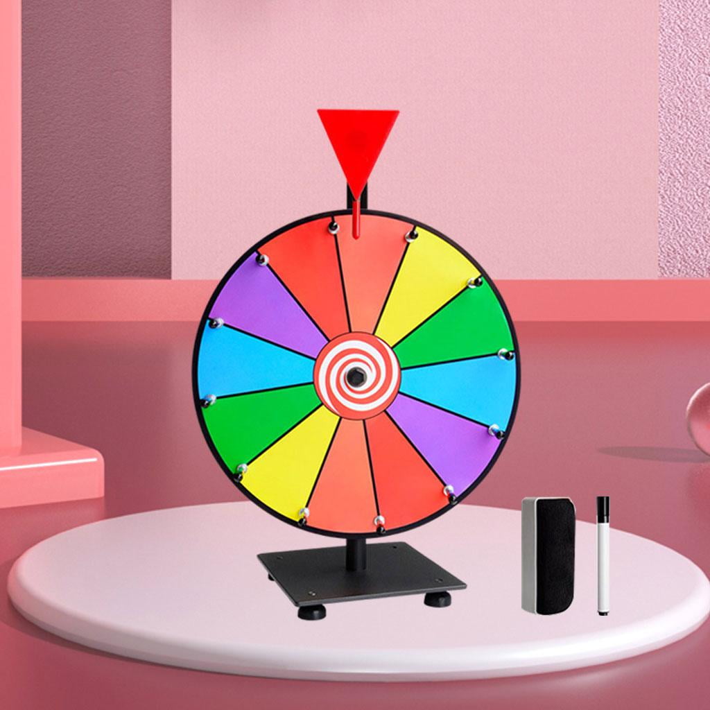 12 inch , Fortune Game, with Markers, Tabletop  for Shows Carnival Annual 12 Color Slots