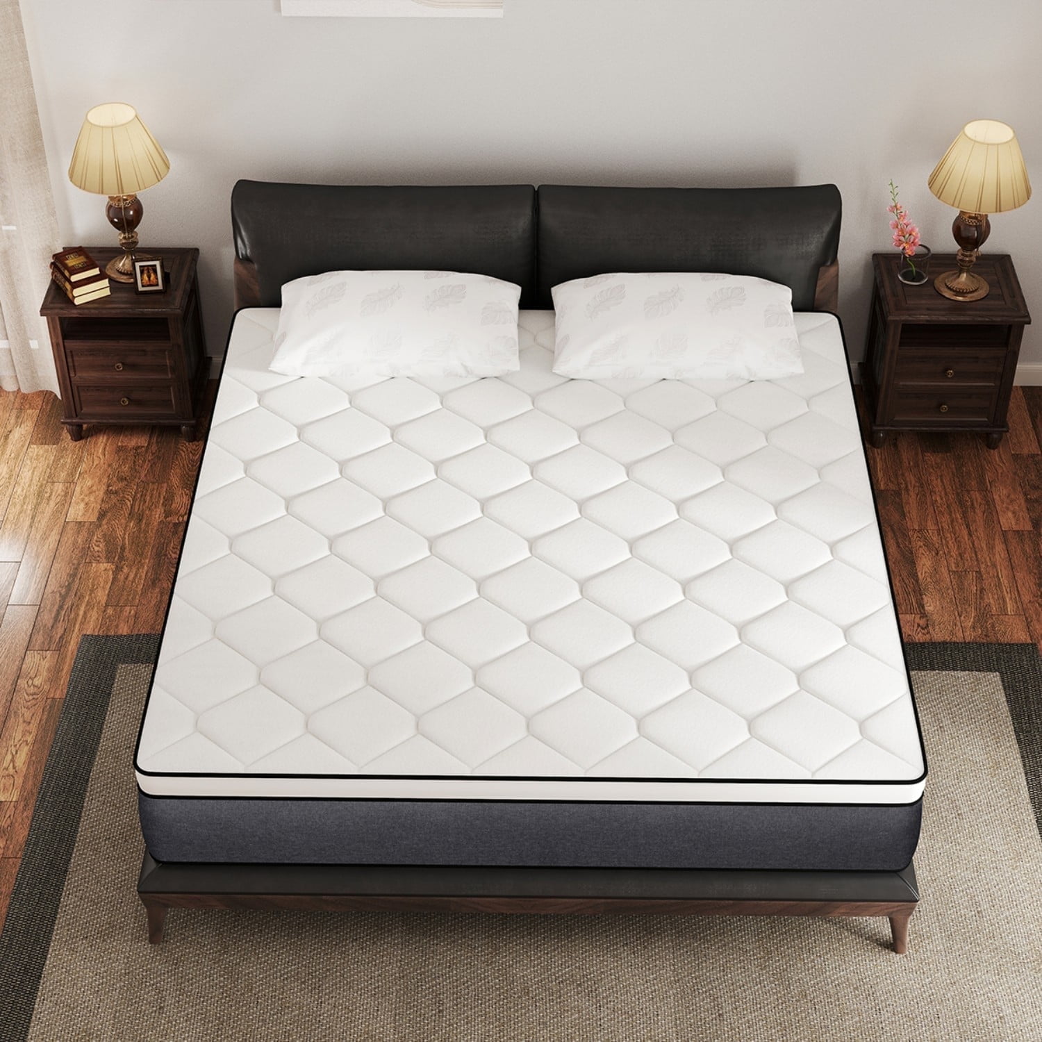 AMENDPATURE 12-inch Gel-Infused Memory Foam + Pocket Spring Twin Hybrid Mattress in a Box，Adult Exclusive, Breathable & Supportive