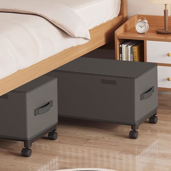 12 inch Height Storage Containers Under the Bed,Large Rolling under bed Clothes Storage Drawers with Wheels and Lid Under Bed Shoe Storage Underbed Storage for Dorm Tall