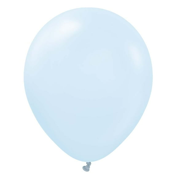 12 inch Kalisan Macaron Baby Blue Latex Balloons (100 Pack) - Party Supplies Decorations