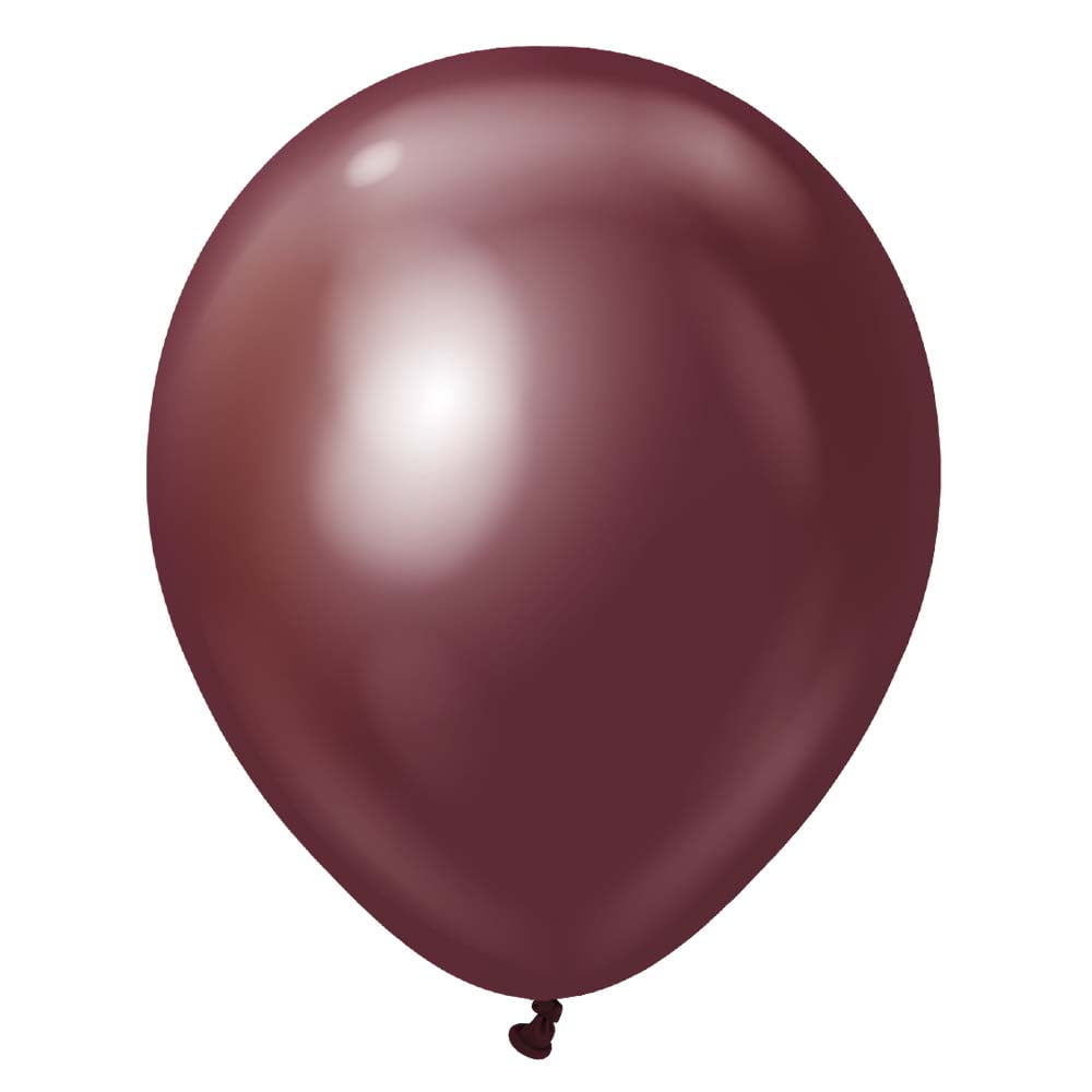 12 inch Kalisan Mirror Burgundy Latex Balloons (50 Pack) - Party Supplies Decorations