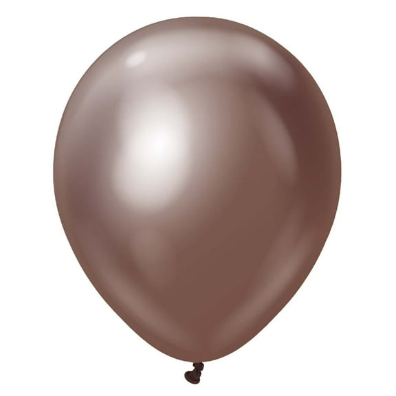12 inch Kalisan Mirror Chocolate Latex Balloons (50 Pack) - Party Supplies Decorations