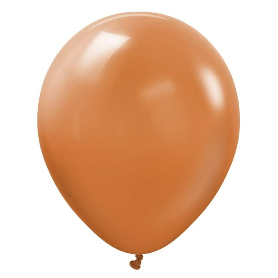 12 inch Kalisan Standard Caramel Brown Latex Balloons (10 Pack) - Party Supplies Decorations