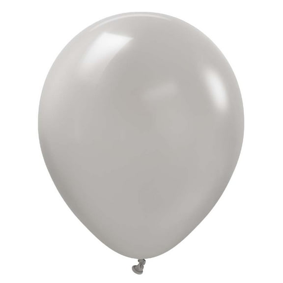 12 inch Kalisan Standard Grey Latex Balloons (100 Pack) - Party Supplies Decorations