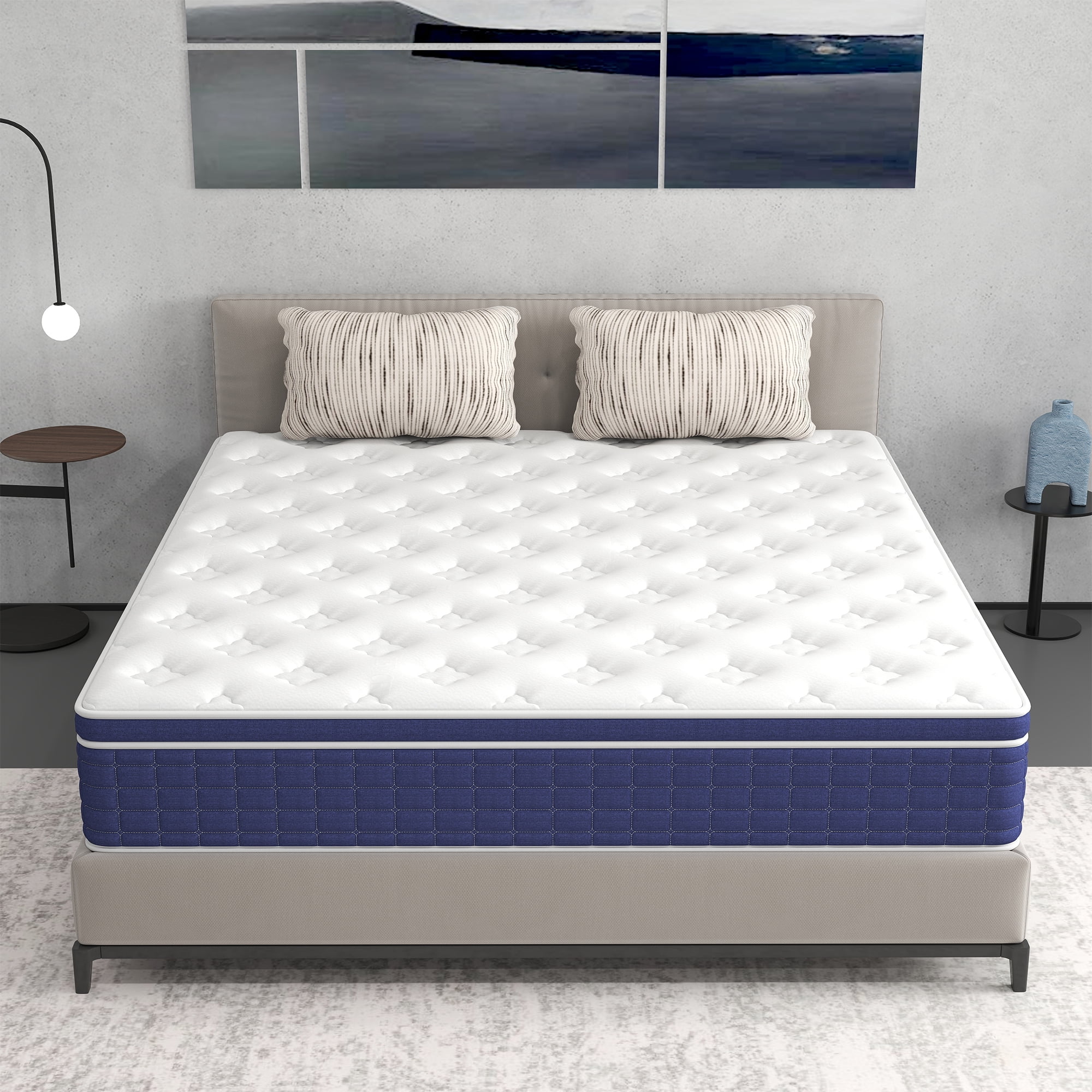 12 inch King Mattress,Hybrid Mattresses Medium Firm in a Box