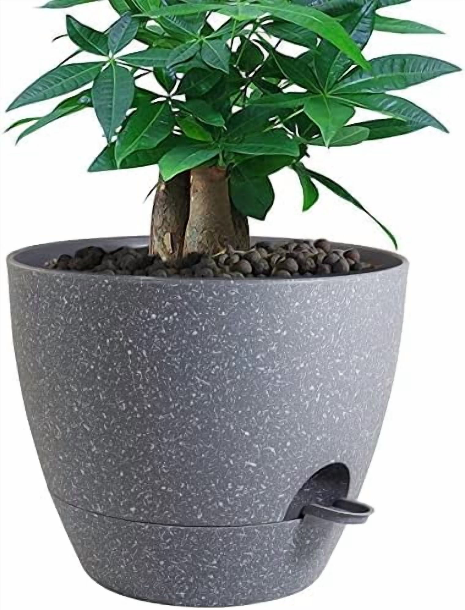 12 inch Large Self Watering Pots, Plastic Planters with 60oZ Removable ...