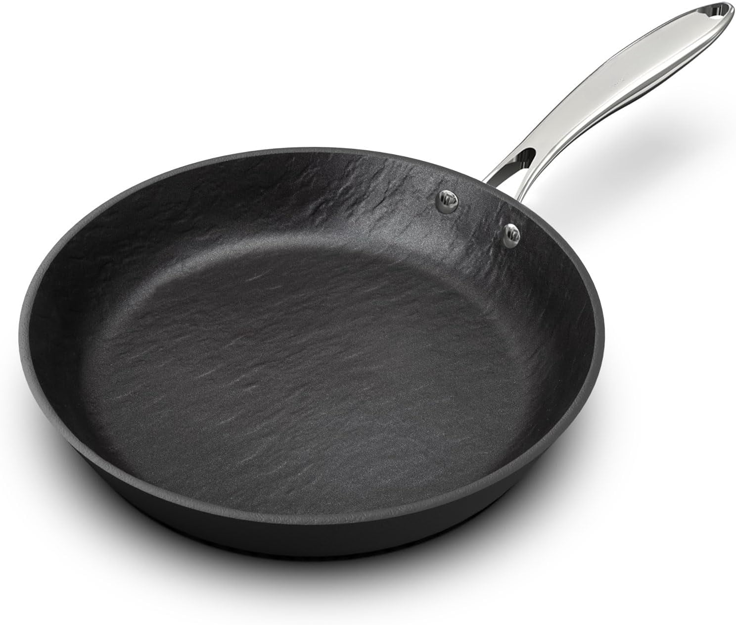 12 inch Non Stick Frying Pan, Large Skillet Nonstick, Dishwasher & Oven Safe for Cooking with Cool Stainless Steel Handle, Easy Cleanup