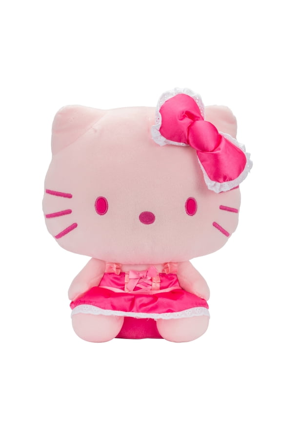 12 inch Pink Monochorme Hello Kitty Childs Plush Toy