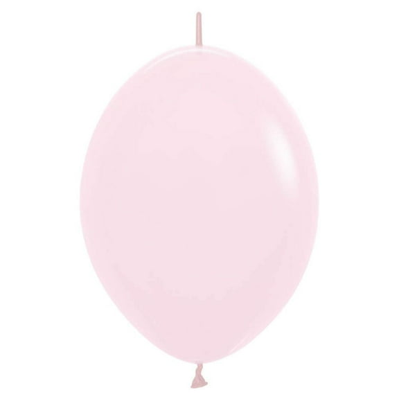 12 inch Pink Semptertex Link-O-Loon Pastel Matte Latex Balloons (50 Pack) - Party Supplies Decorations