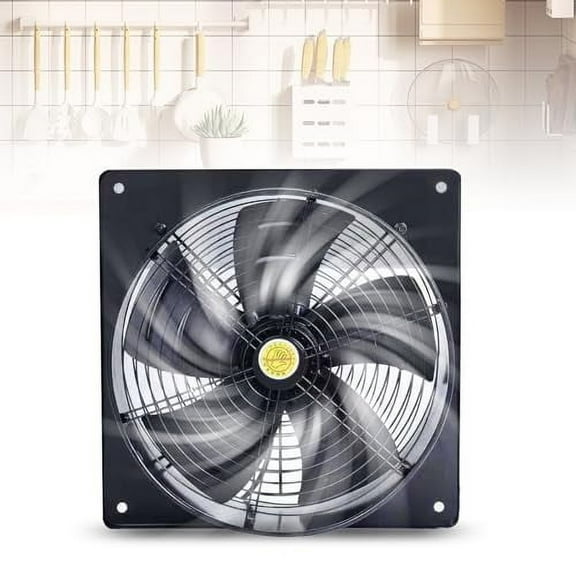 12 inch Portable Exhaust Fan, 125W Wall Mounted Vent Fans, Ventilation Blower for Garage Shops Kitchen Bathroom Ceiling Attic Household Window Basement Ventilation Fan,1200CMF