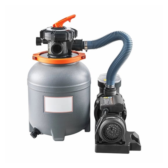 12 inch Sand Filter Pump for Above Ground Pools, 1/3 HP 2650 GPH, 6-Mode Operation, Durable Pool Filtration System