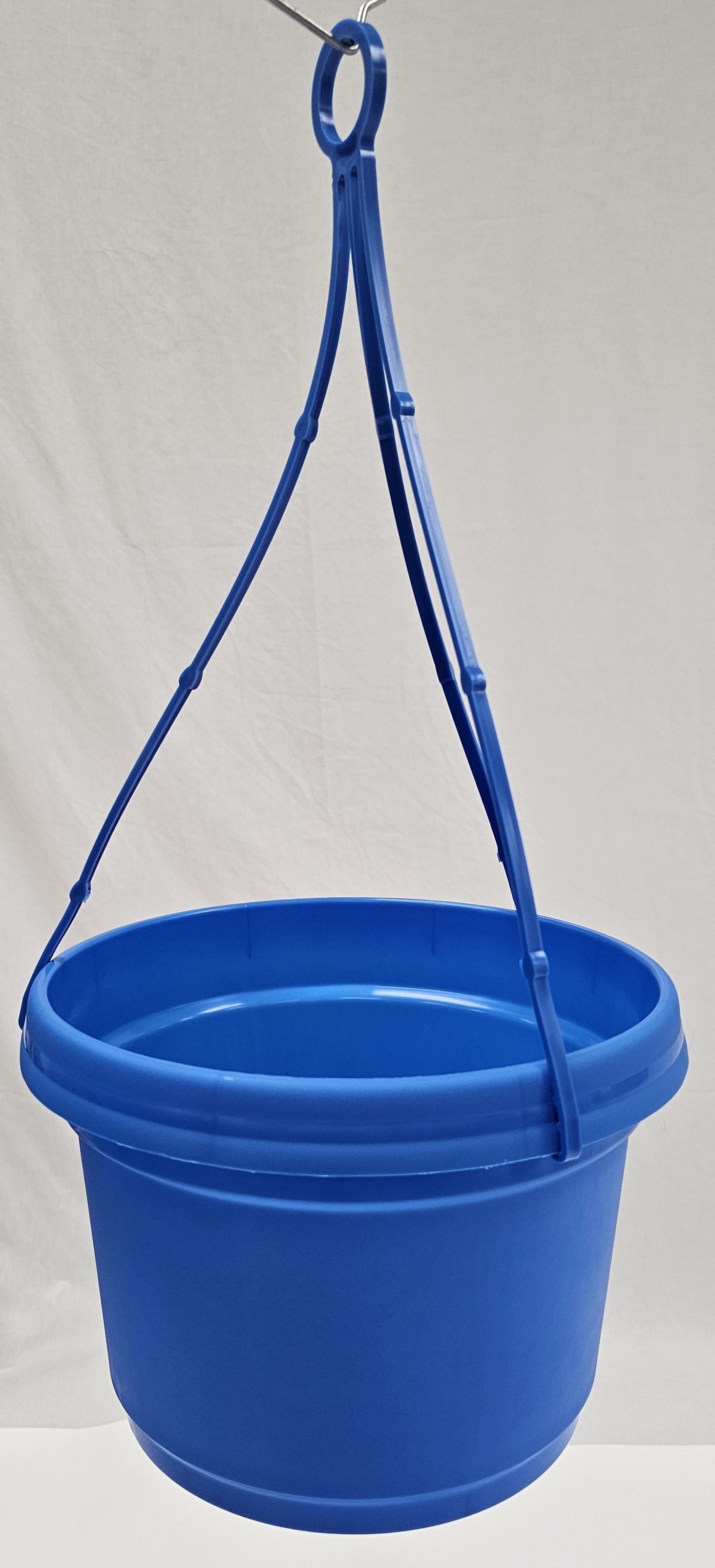 12 inch Sea Blue Pot with Hanger (Single) Plastic Flower Pot, seedlings Planter, Nursery