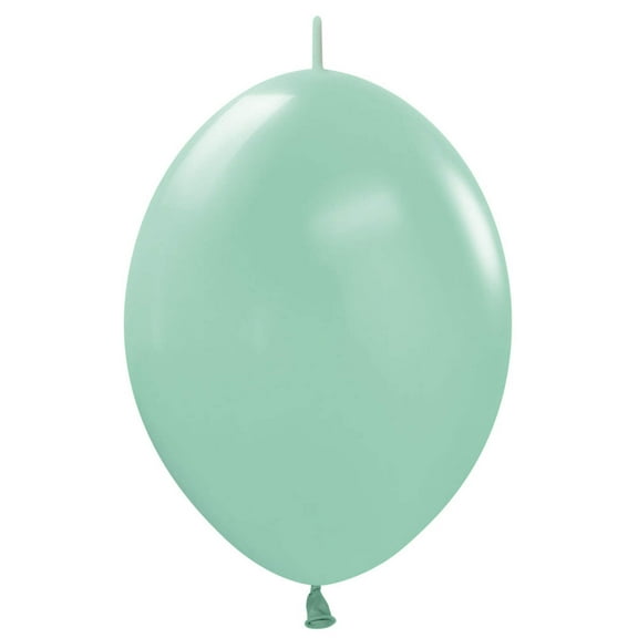 12 inch Sempertex Link-O-Loon Pastel Dusk Green Tea Latex Balloons (50 Pack) - Party Supplies Decorations