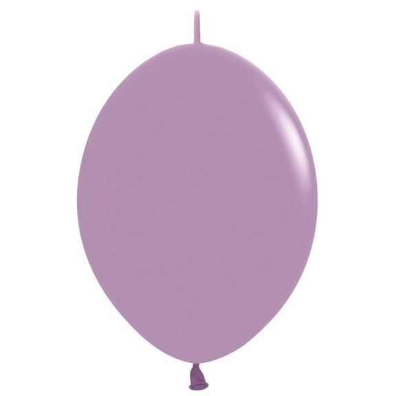 12 inch Sempertex Link-O-Loon - Pastel Dusk Lavender Latex Balloons (50 Pack) - Party Supplies Decorations