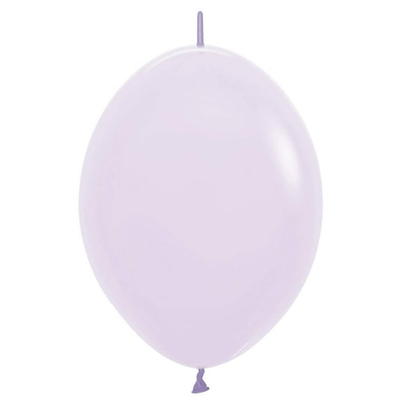 12 inch Sempertex Link-O-Loon Pastel Matte Lilac Latex Balloons (50 Pack) - Party Supplies Decorations