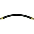 thumbnail image 1 of 12-inch Short Air Compressor Hose: 1/4" Male NPT to 1/4" Male NPT Connections (Lead-Free Brass), 1 of 6