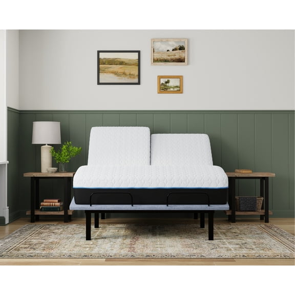 12 - inch Split Top Queen Size, Foam Material / Cooling Memory Contouring Support / Bedroom Use + Plush Comfort and Value